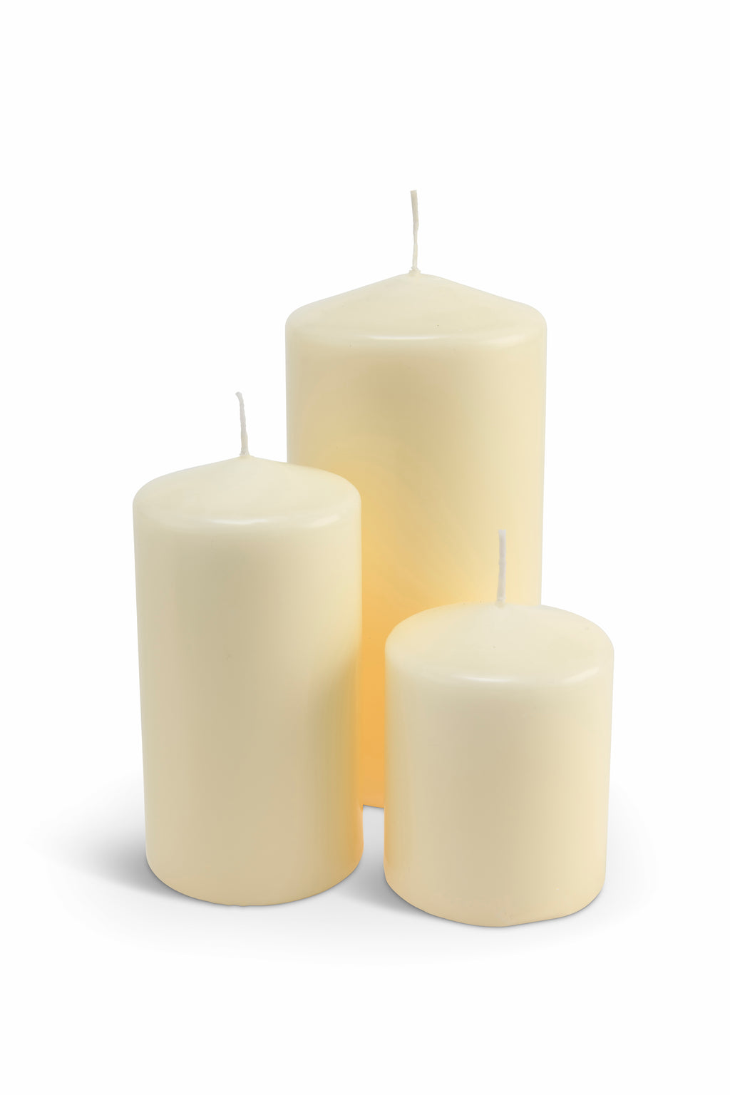 Ivory Pillar Candles