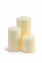 Ivory Pillar Candles