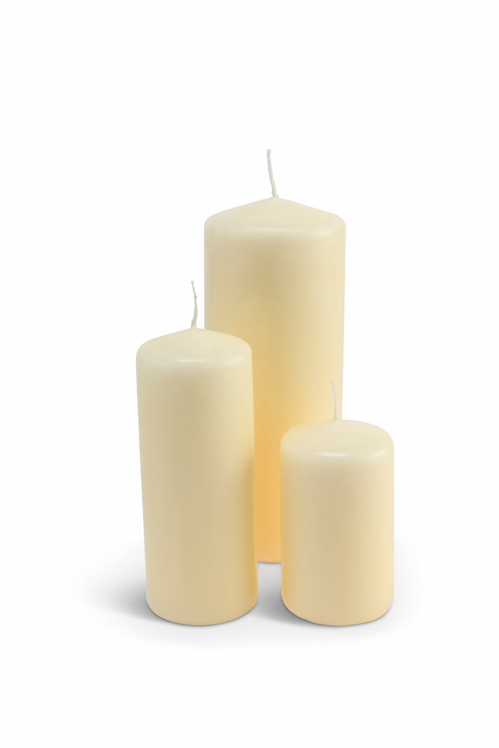 Ivory Pillar Candles