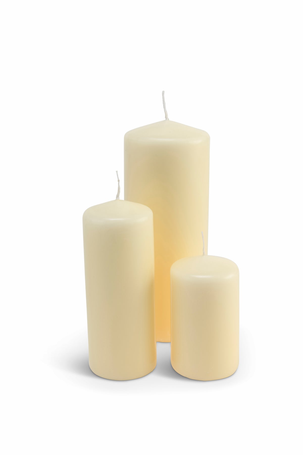 Ivory Pillar Candles