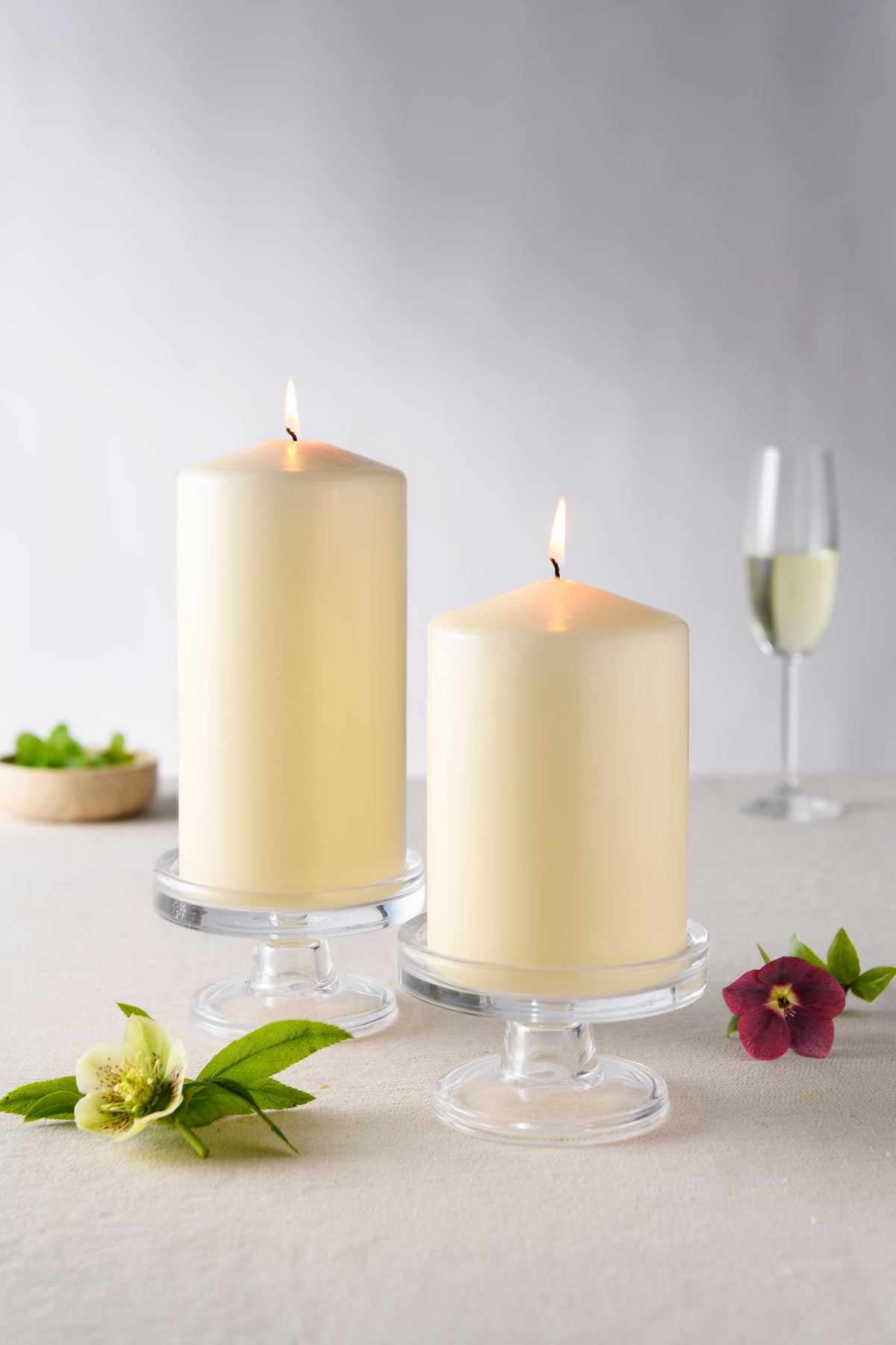 Ivory Pillar Candles