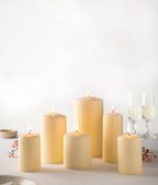 Ivory Pillar Candles